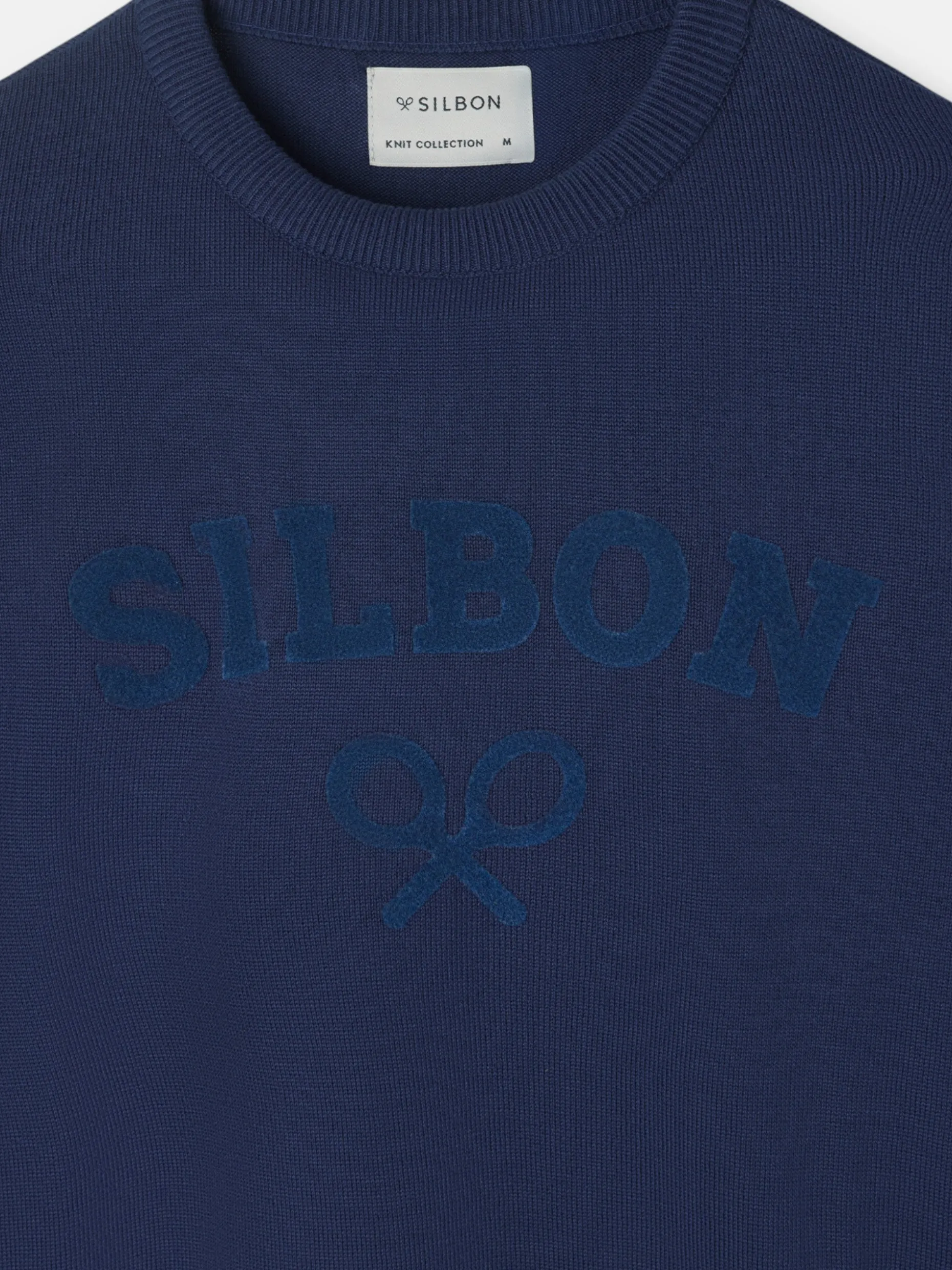 Jersey raqueta media azul marino