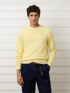 Jersey trenzado minilogo amarillo