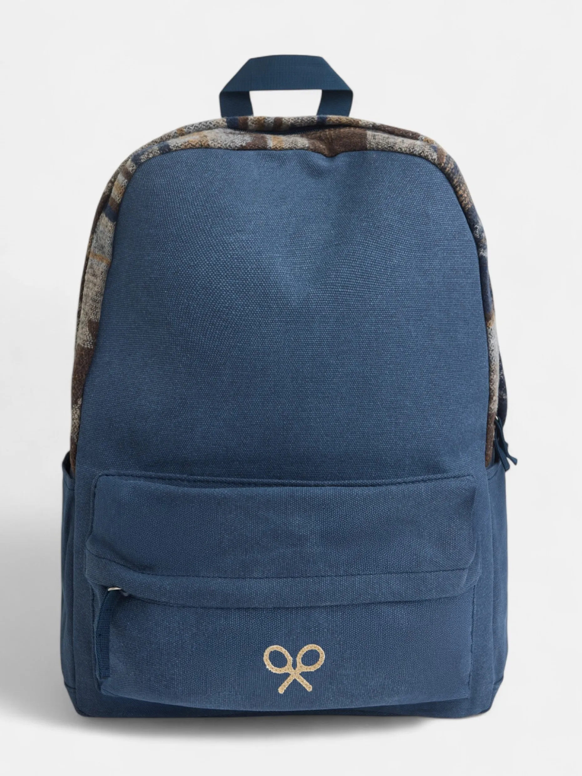 Mochila sport tejido etnico azul marino