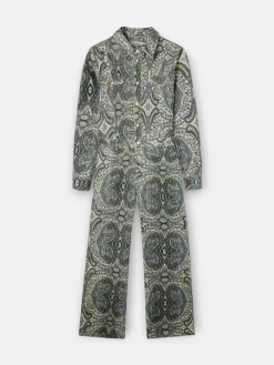 Mono pana estampado cachemir verde
