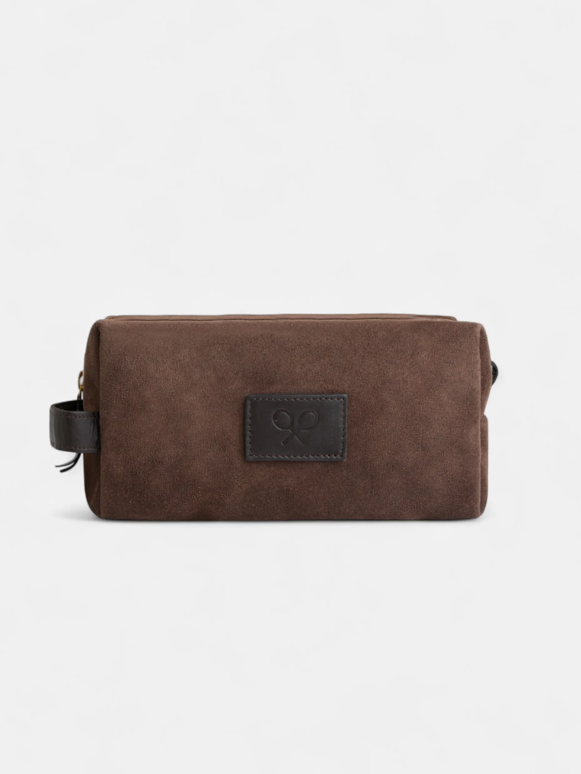 Neceser piel detalle marron oscuro