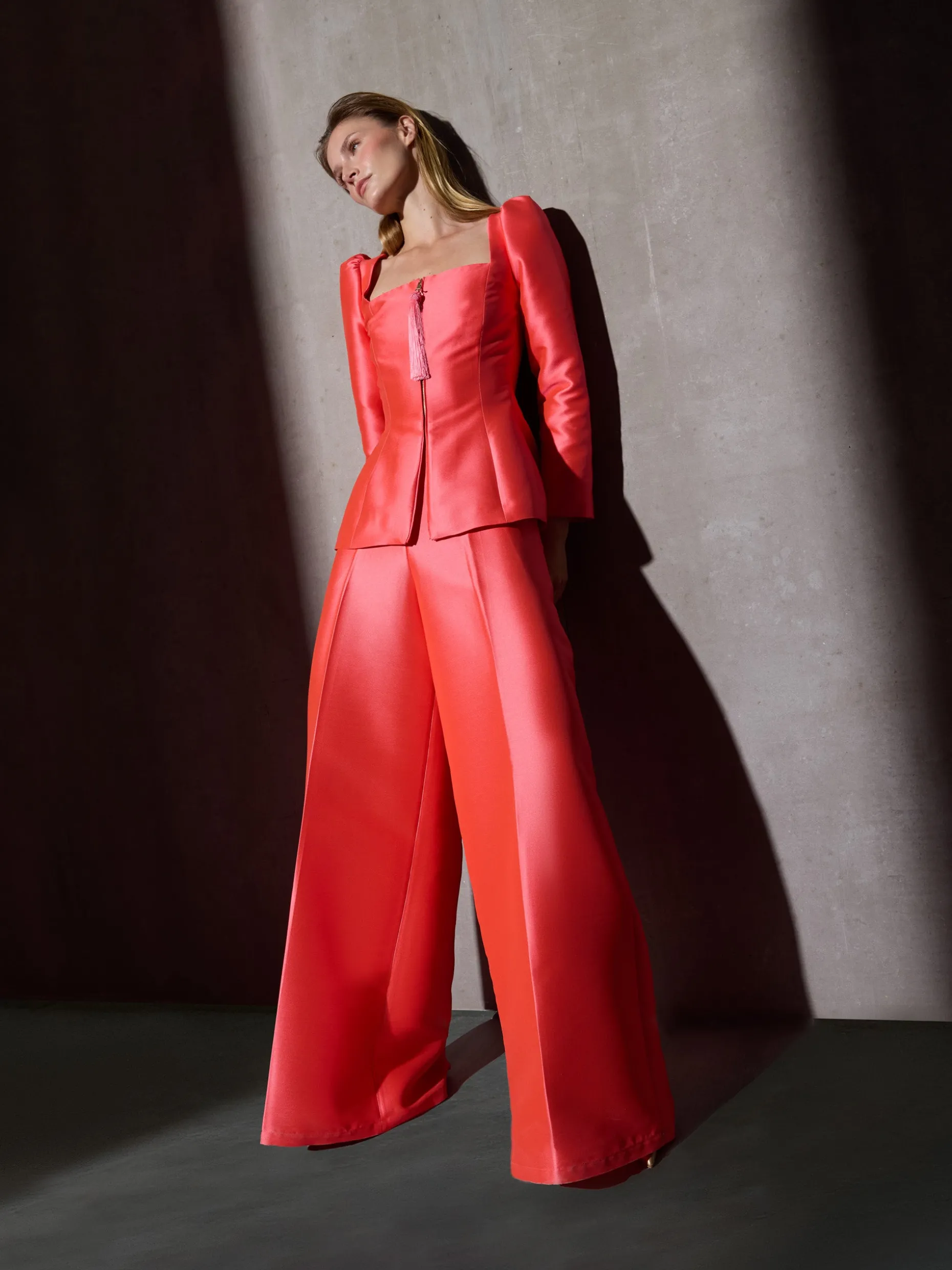 Pantalon CaprileXSilbon palazzo coral
