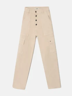 Pantalon cargo beige
