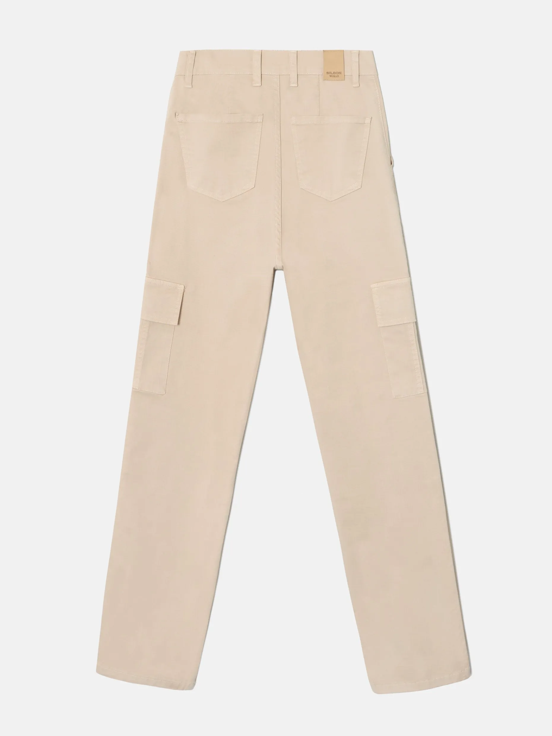 Pantalon cargo beige