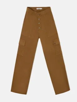 Pantalon cargo camel