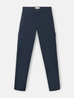 Pantalon cargo casual azul marino