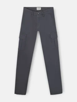 Pantalon cargo casual gris oscuro