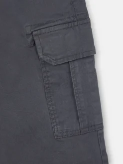 Pantalon cargo casual gris oscuro