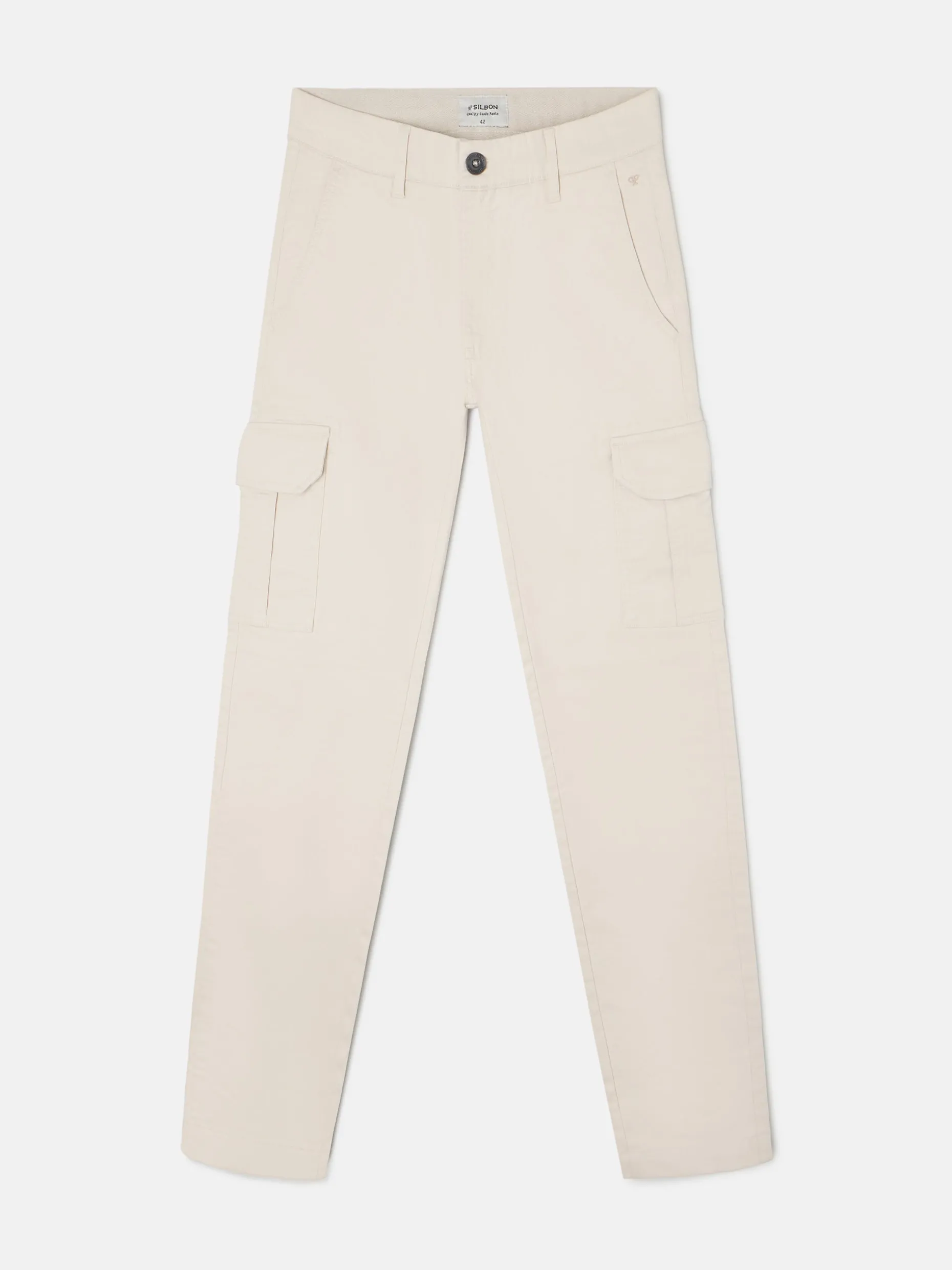 Pantalon cargo casual piedra