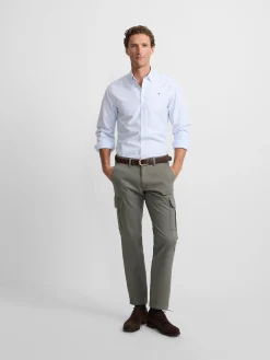 Pantalon cargo casual verde