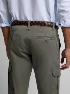 Pantalon cargo casual verde