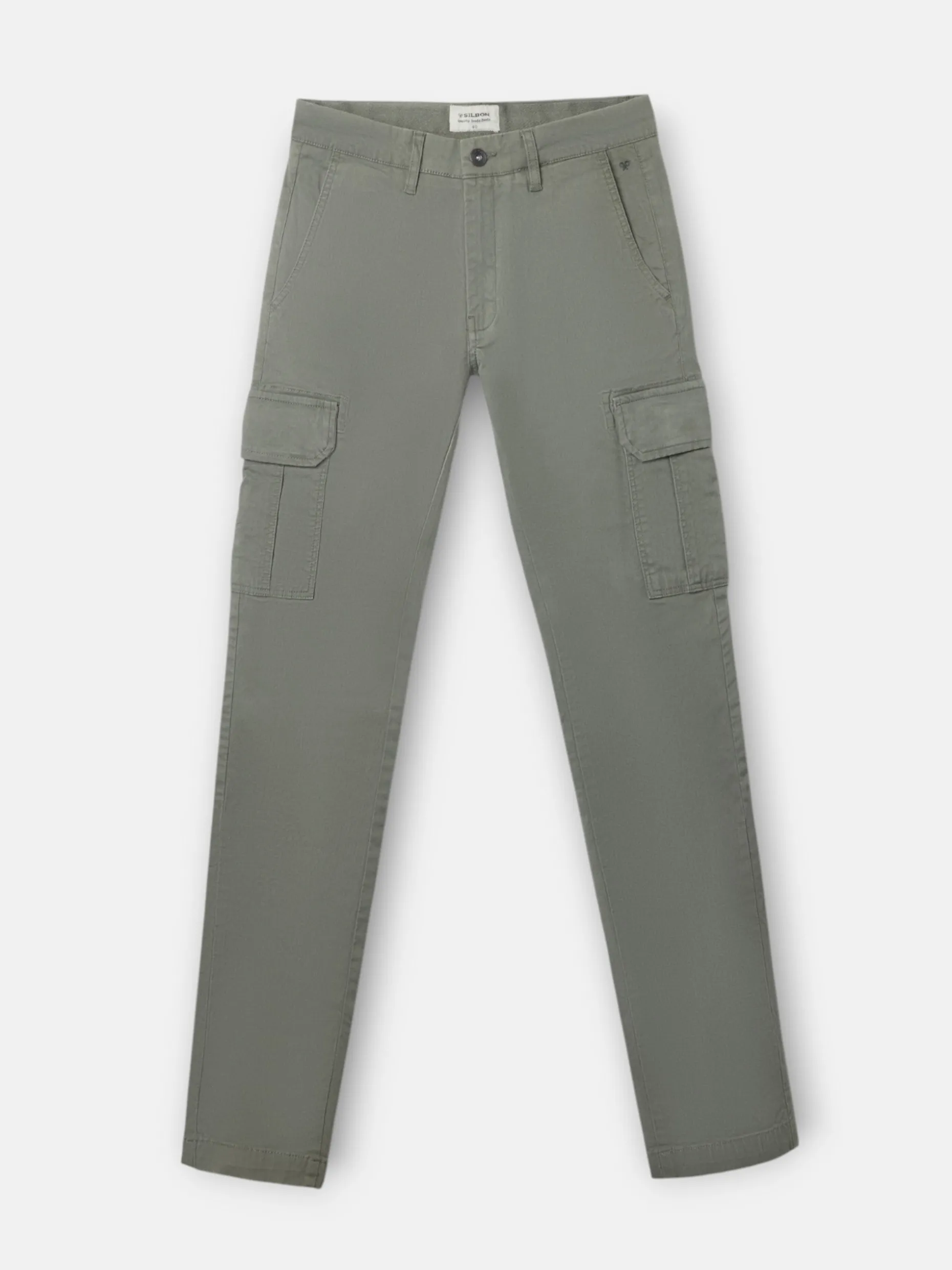 Pantalon cargo casual verde