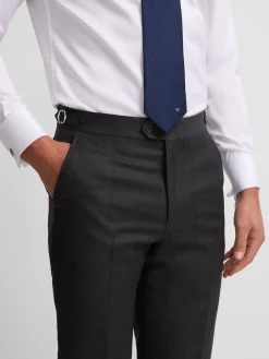 Pantalon chaque principe de gales gris