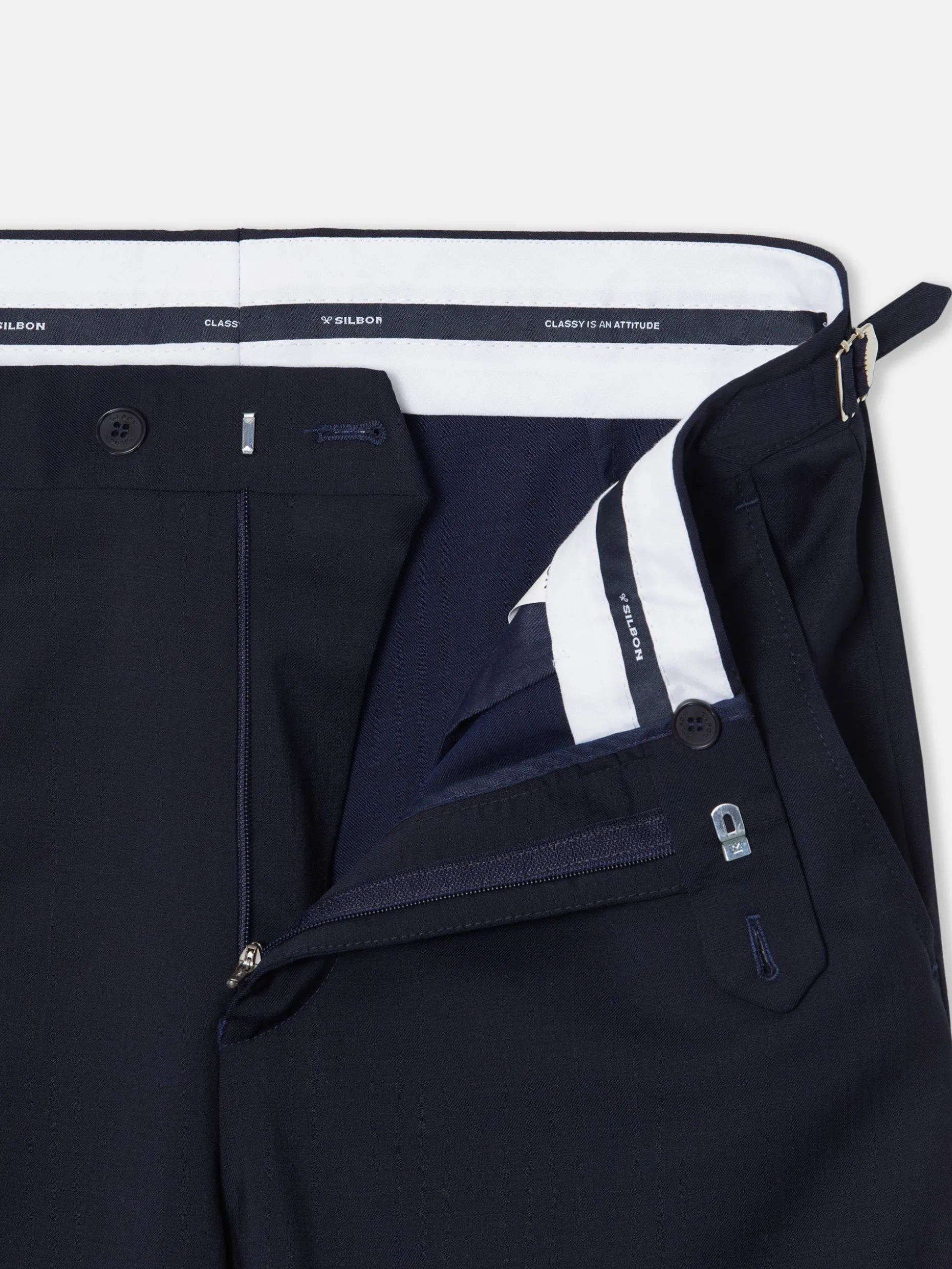 Pantalon chaque stretch azul claro
