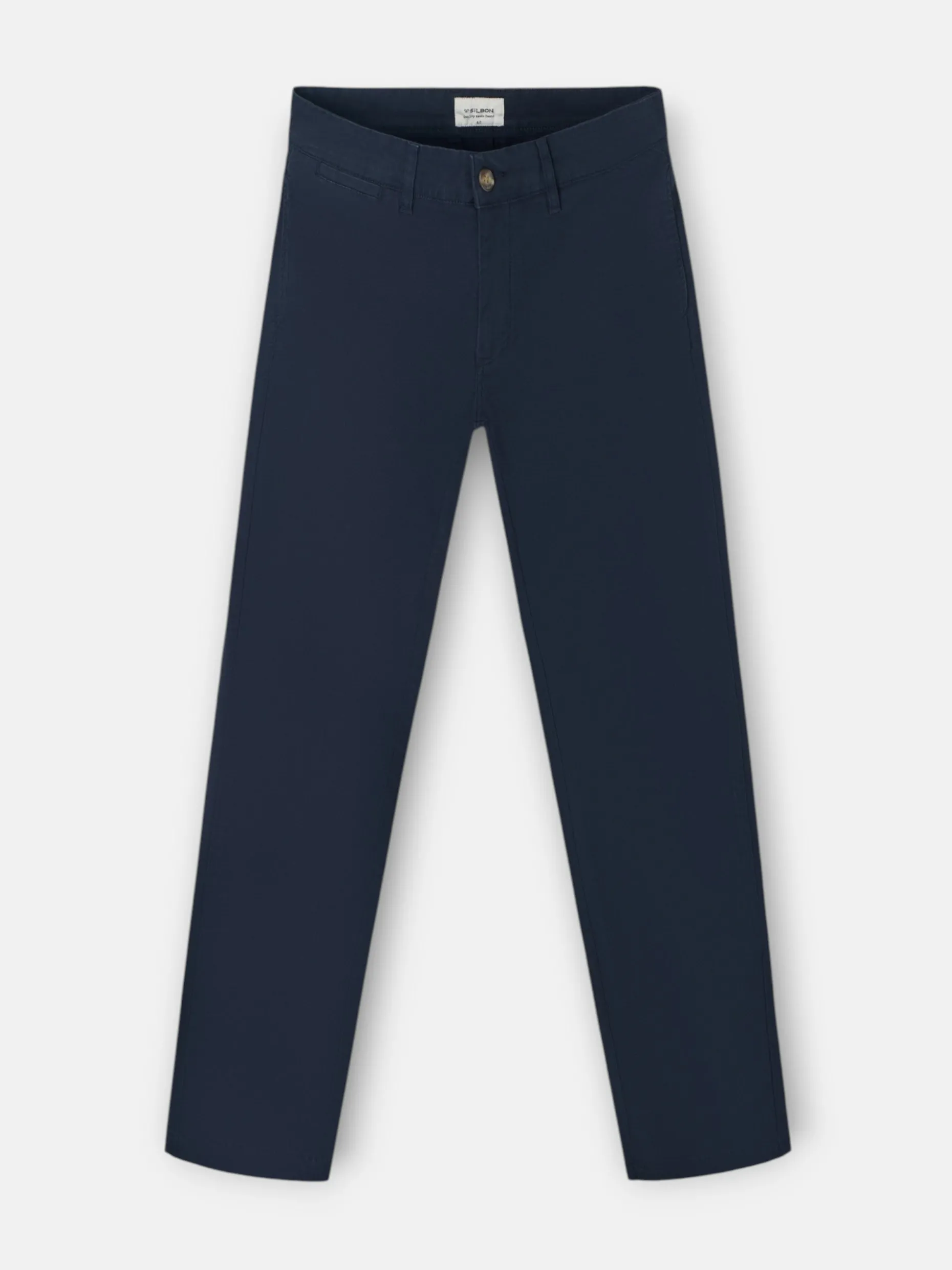 Pantalon chino casual azul marino