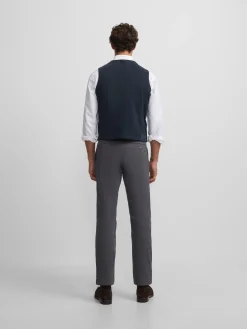 Pantalon chino casual gris oscuro