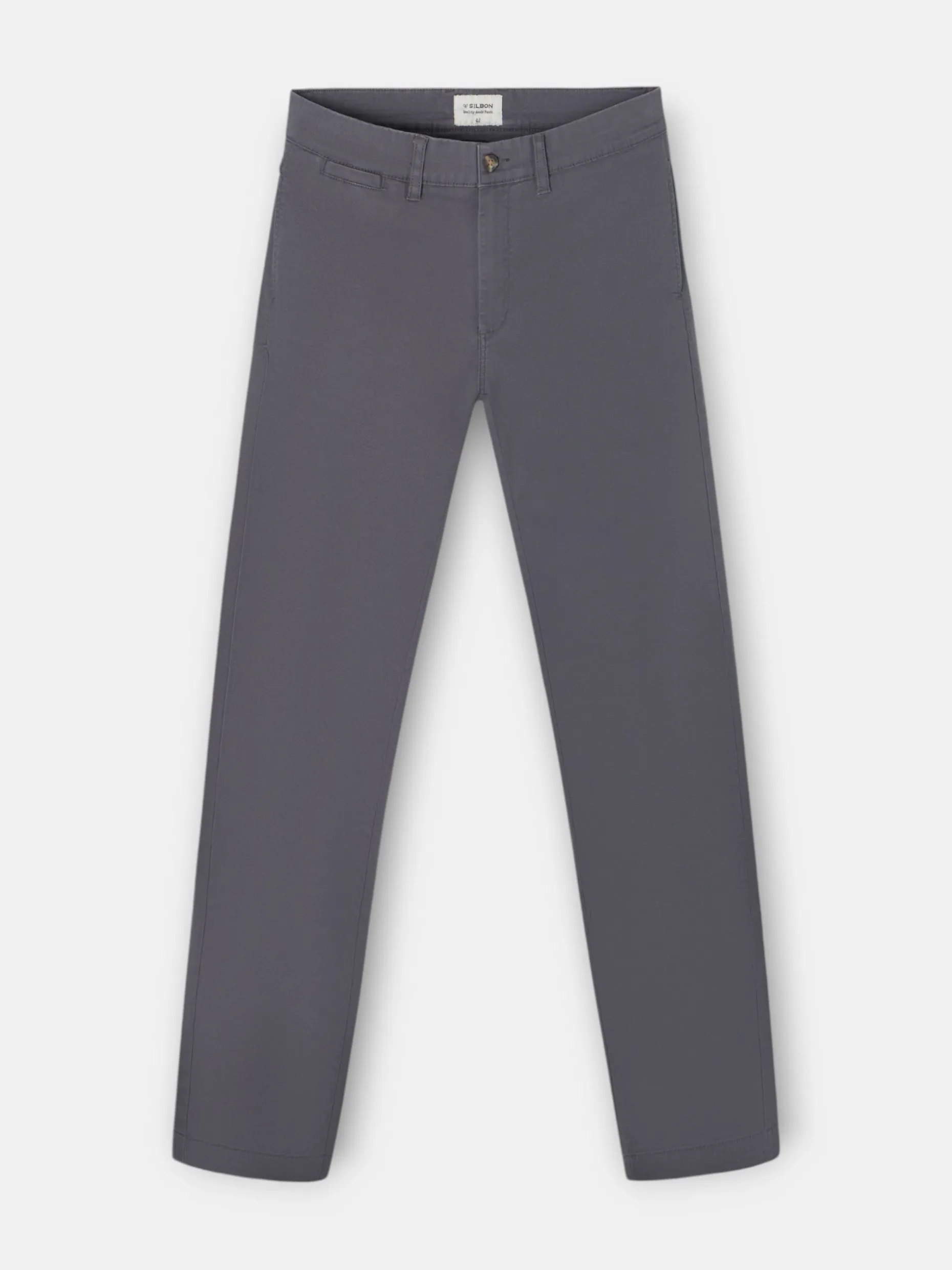 Pantalon chino casual gris oscuro