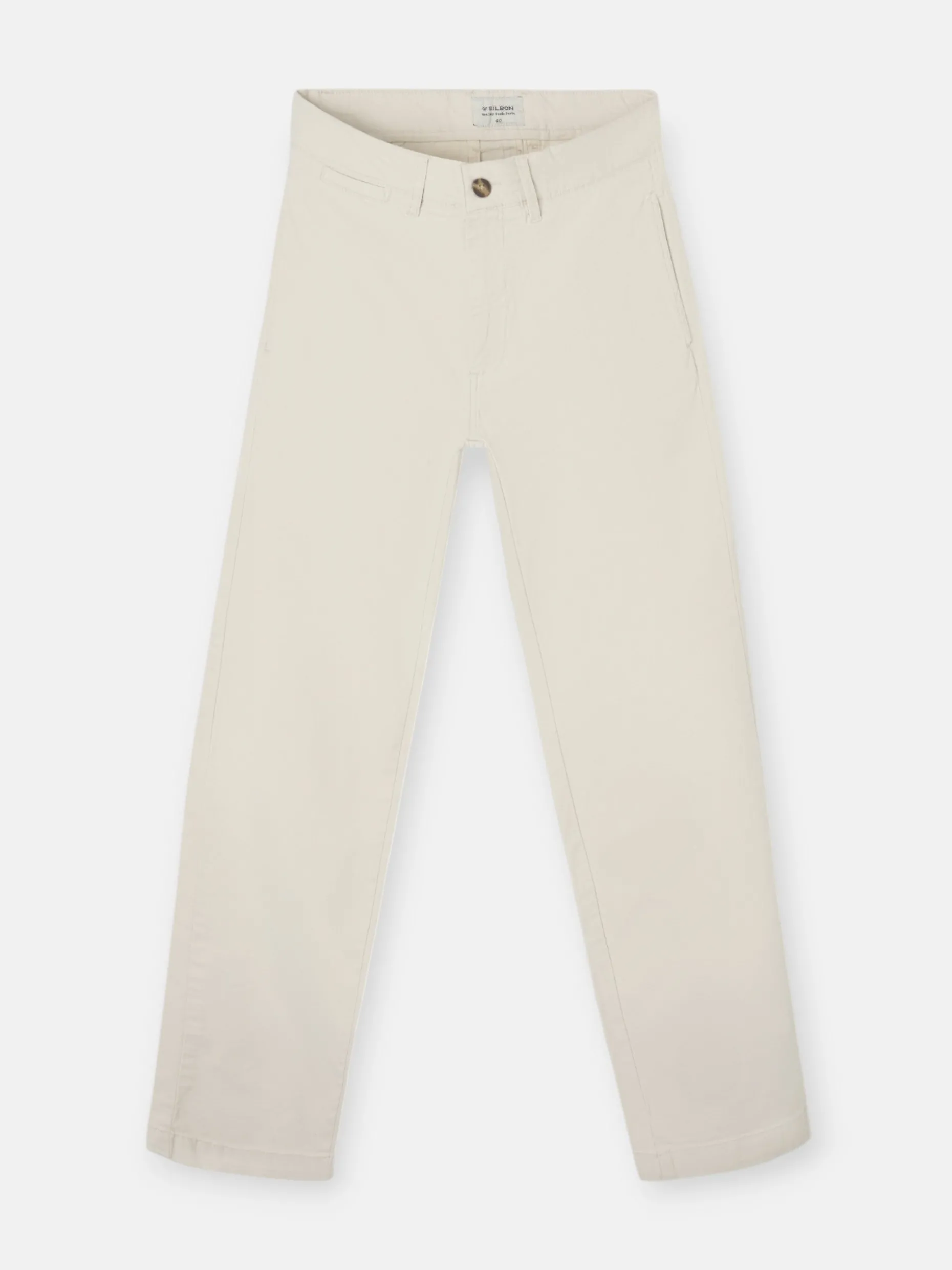 Pantalon chino casual piedra