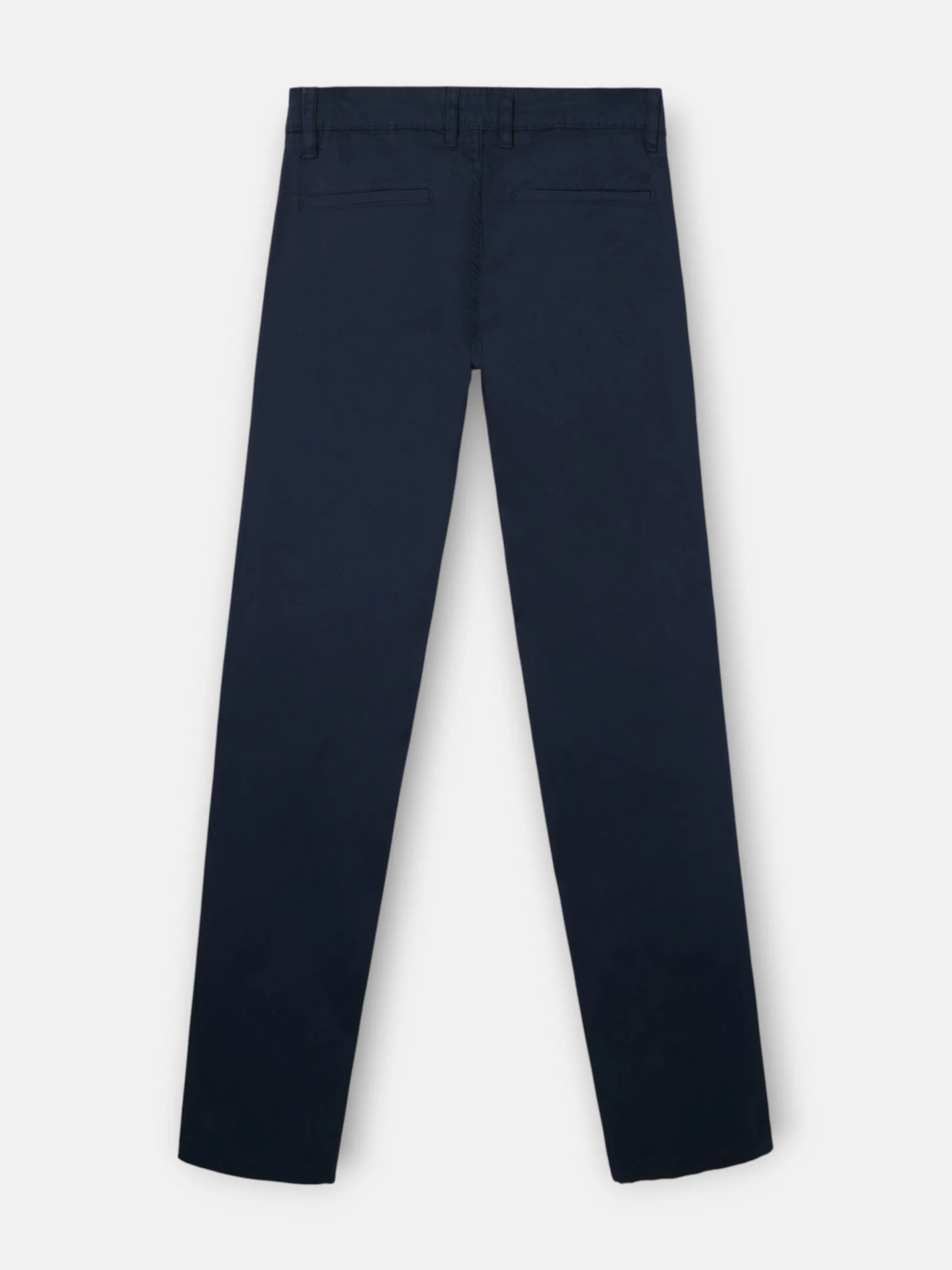 Pantalon chino casual pinzas azul marino