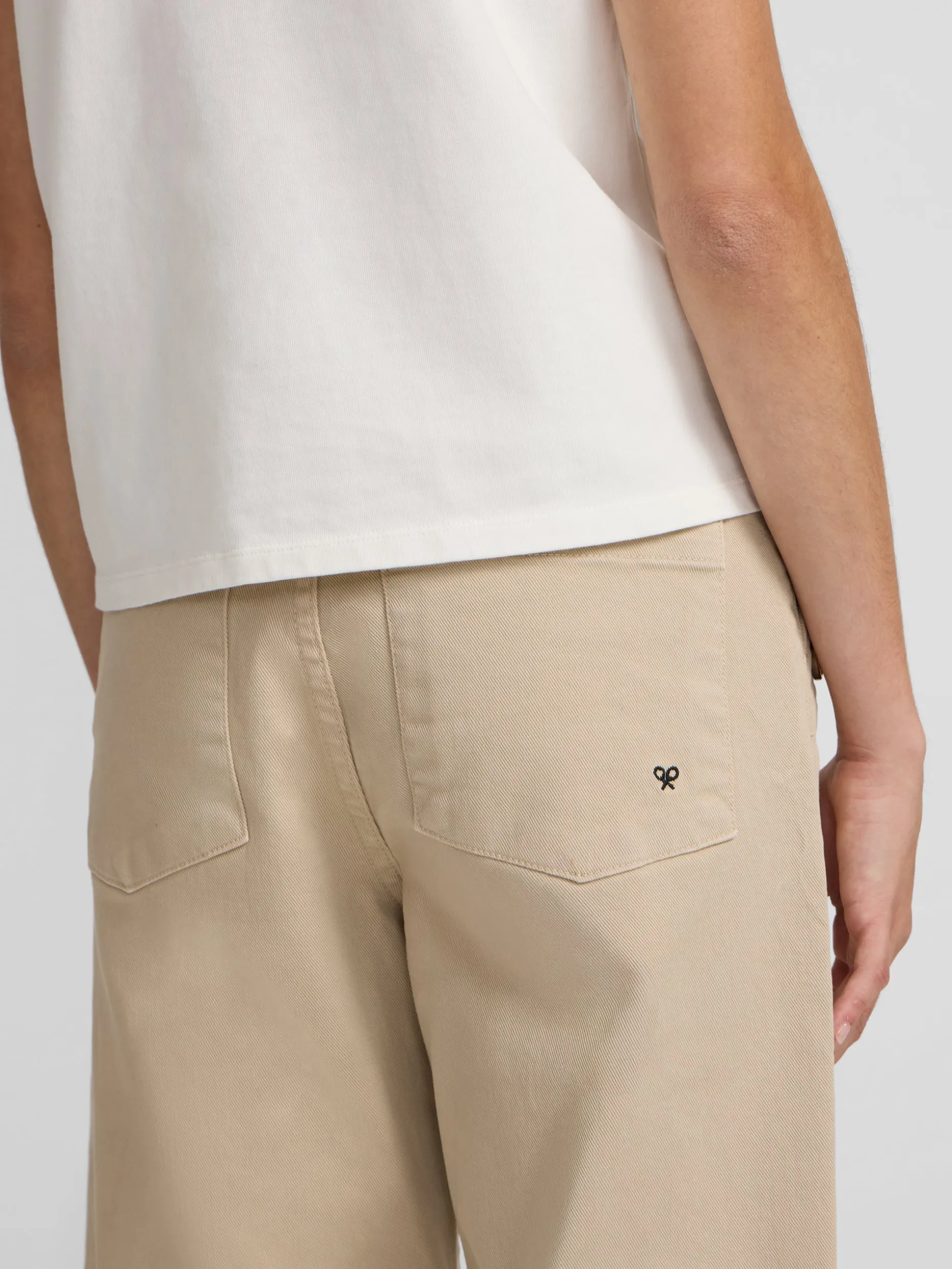 Pantalon culotte marinero beige