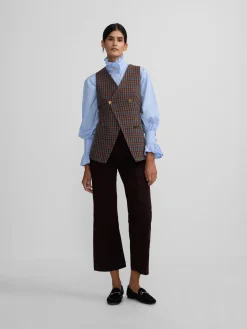 Pantalon culotte marinero marron oscuro