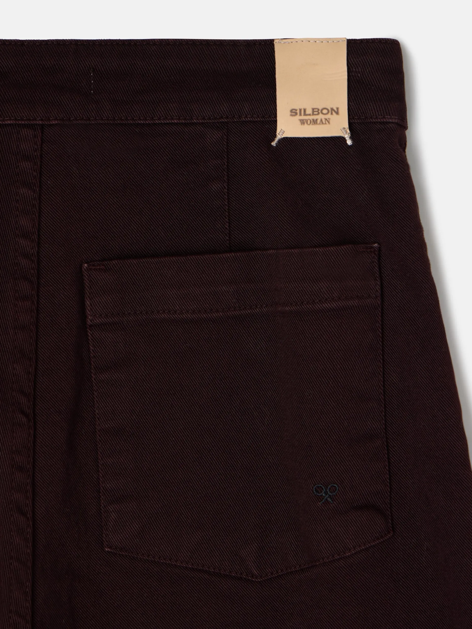 Pantalon culotte marinero marron oscuro