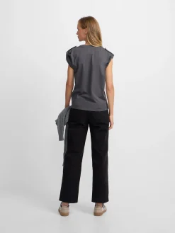 Pantalon culotte negro