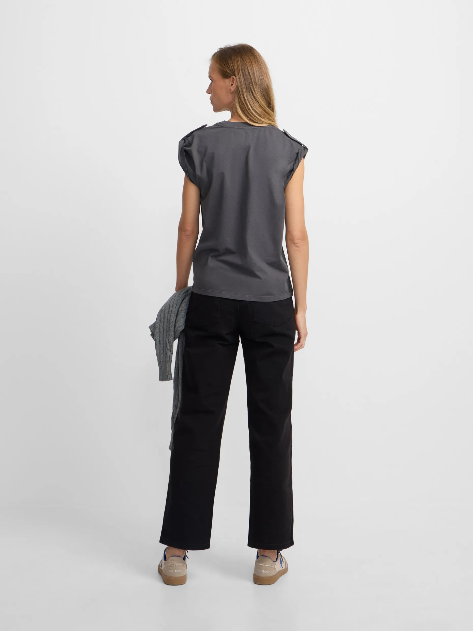 Pantalon culotte negro