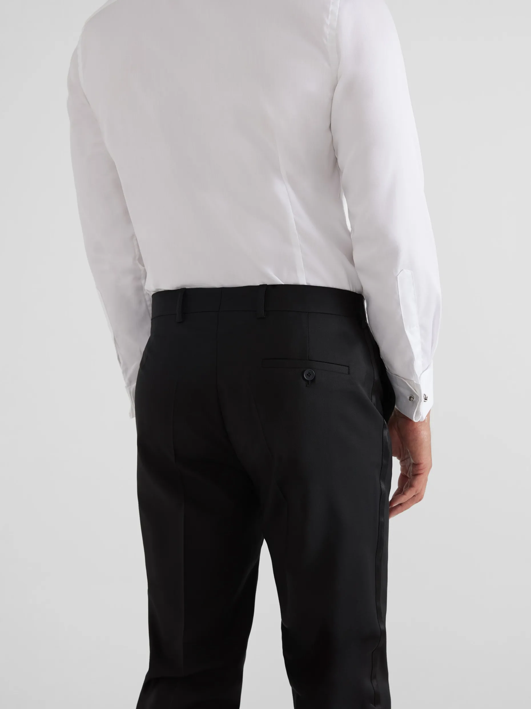 Pantalon esmoquin silbon negro