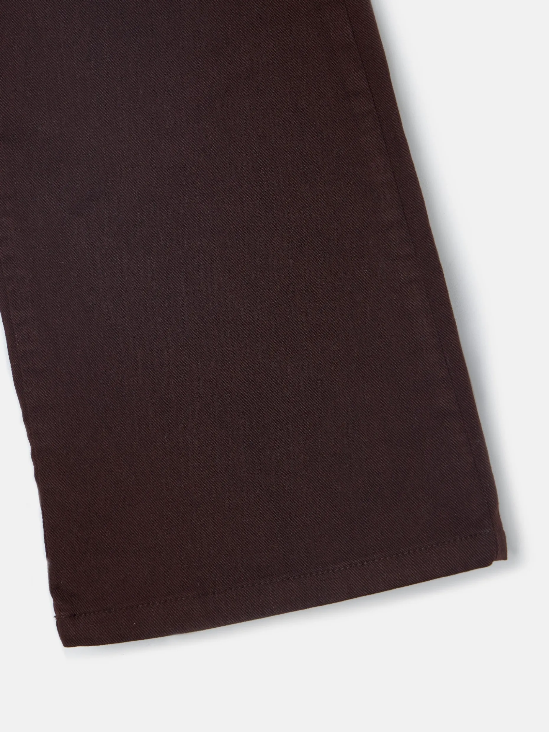 Pantalon girl bolsillos trenza marron