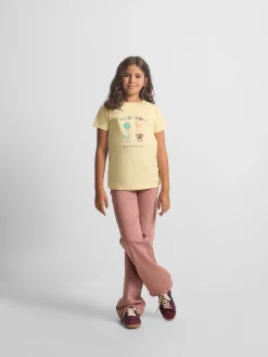 Pantalon girl bordado rosa