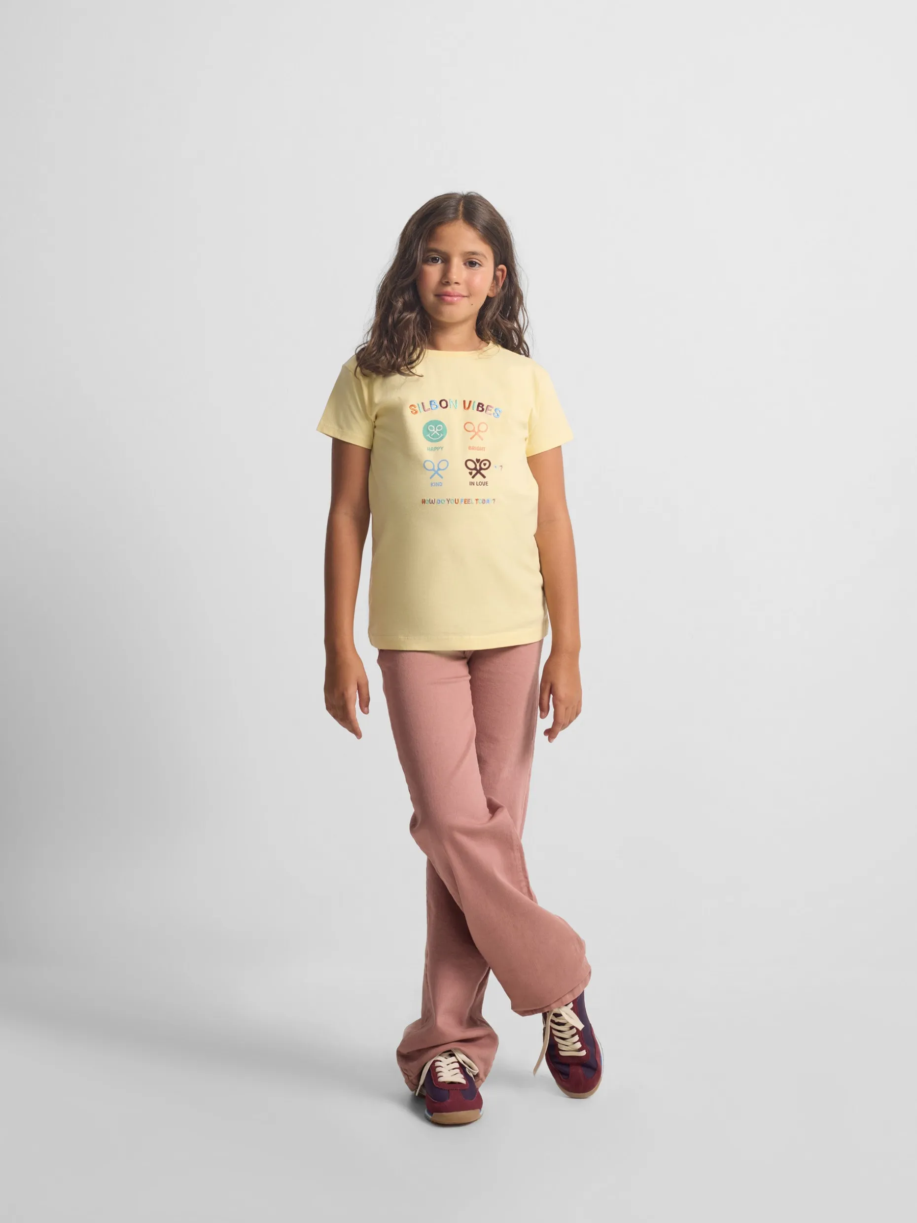Pantalon girl bordado rosa