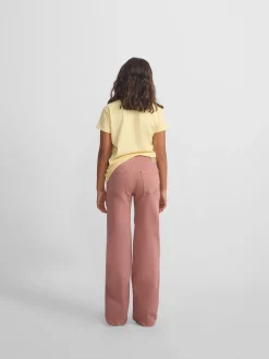 Pantalon girl bordado rosa