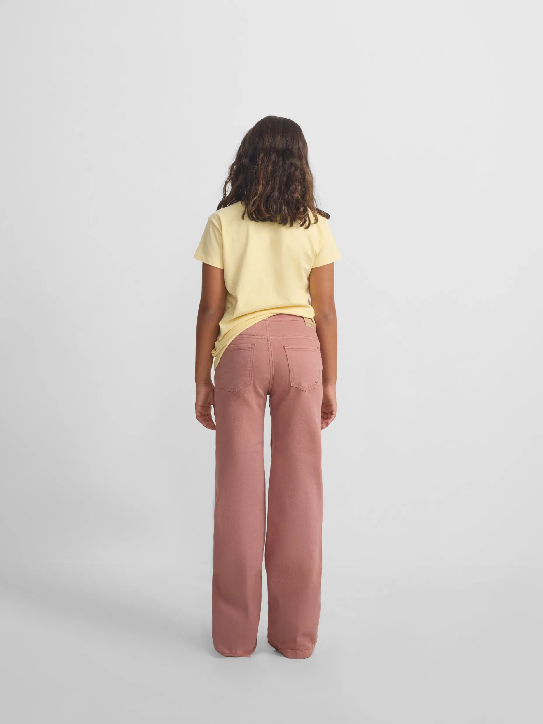 Pantalon girl bordado rosa