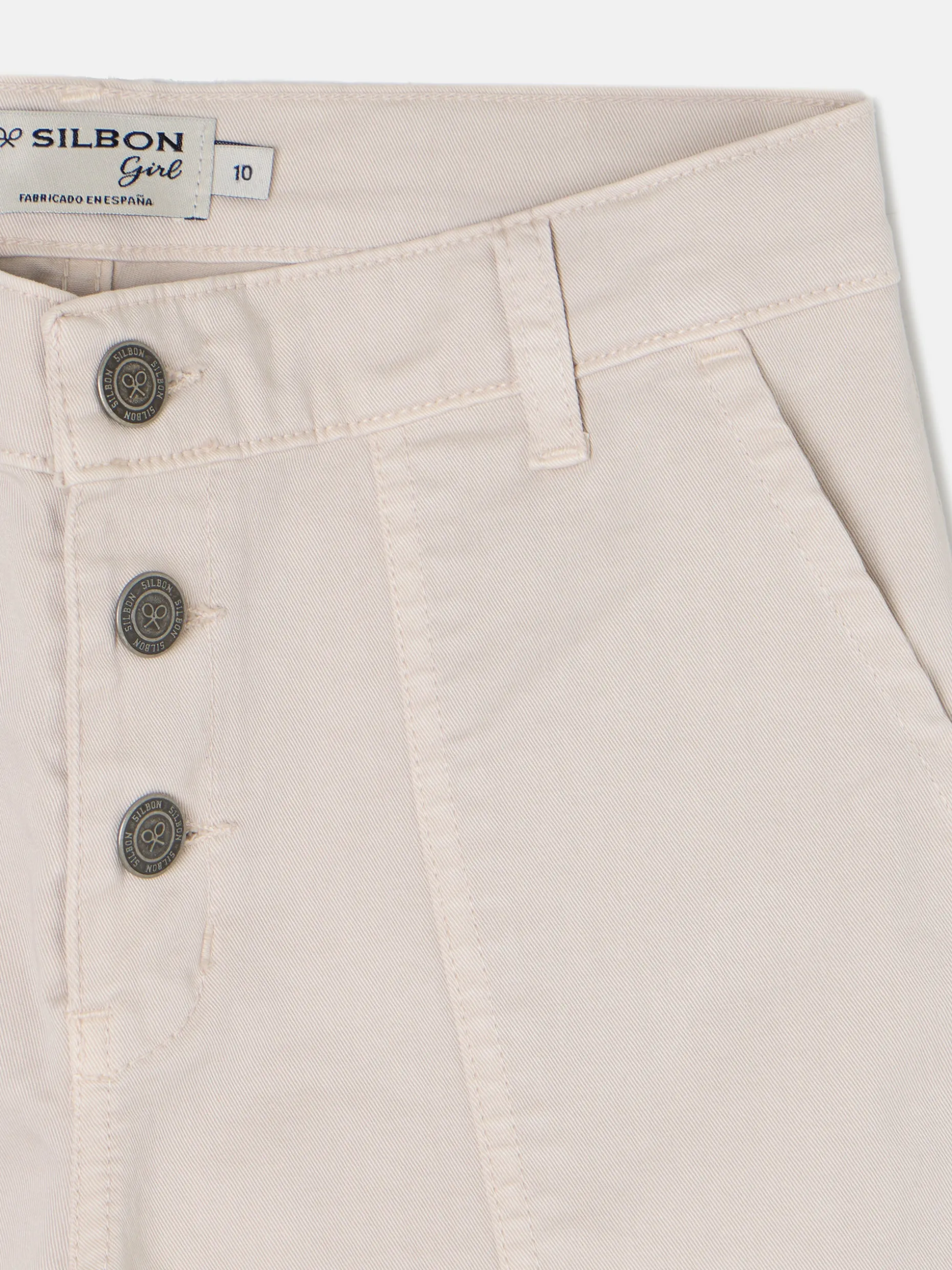 Pantalon girl cargo beige