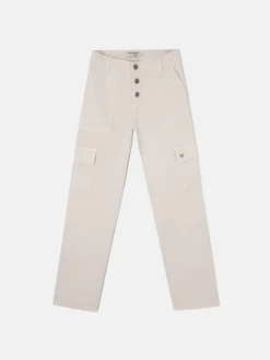 Pantalon girl cargo beige