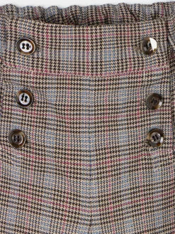 Pantalon girl cuadros marrones