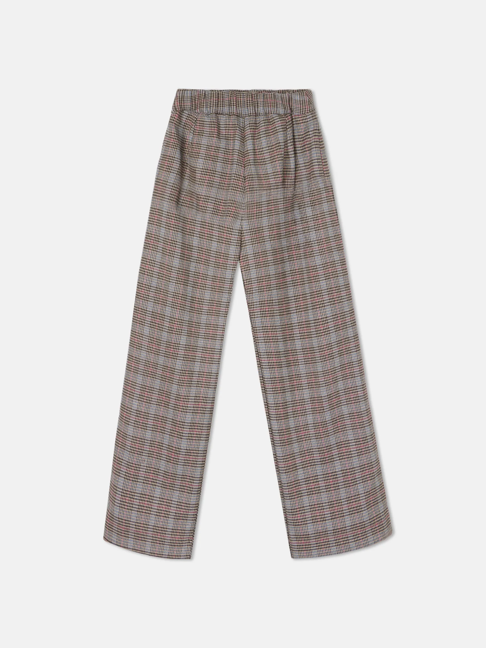 Pantalon girl cuadros marrones