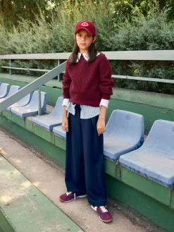 Pantalon girl lazada azul marino