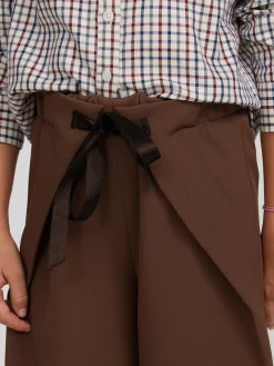 Pantalon girl lazada marron