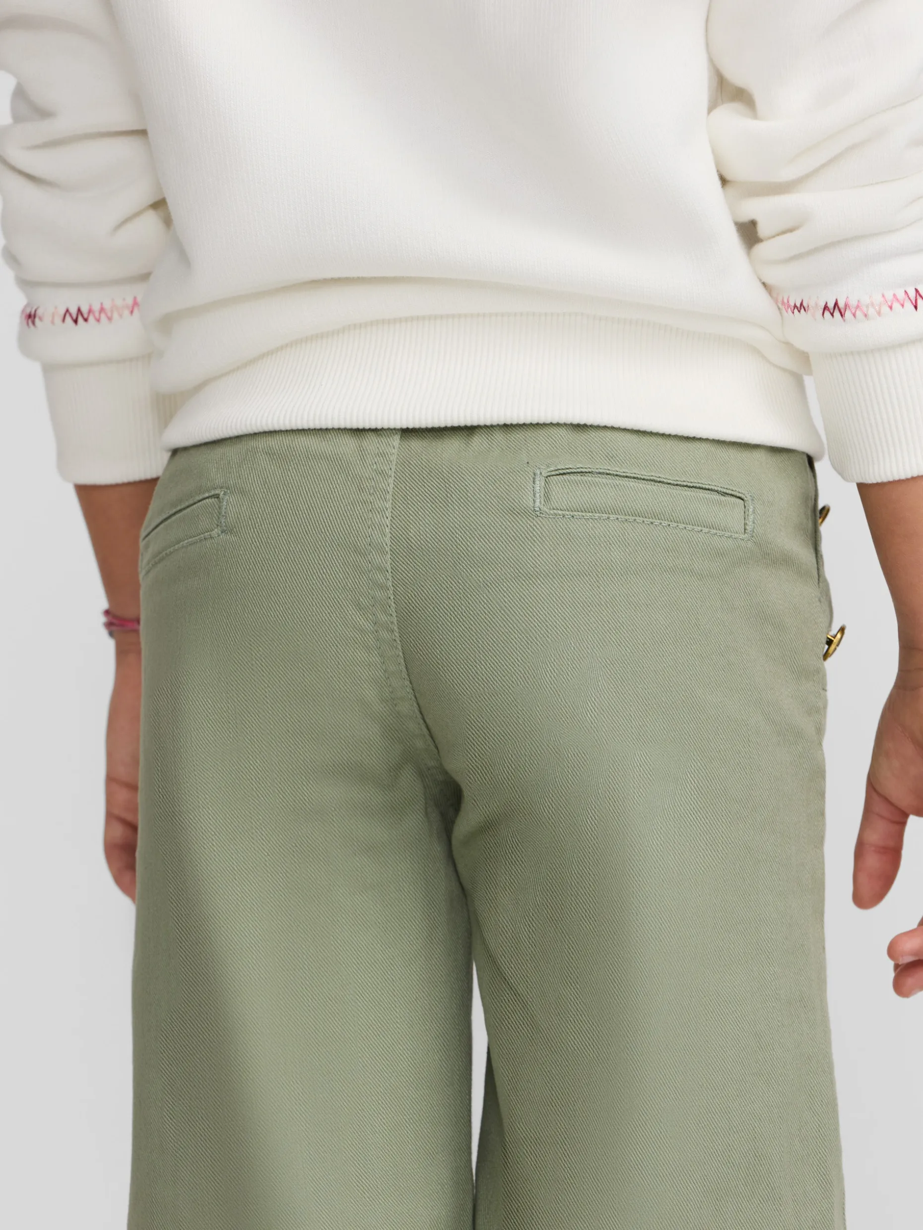 Pantalon girl marinero verde