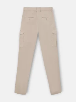 Pantalon jogger cargo pinza beige
