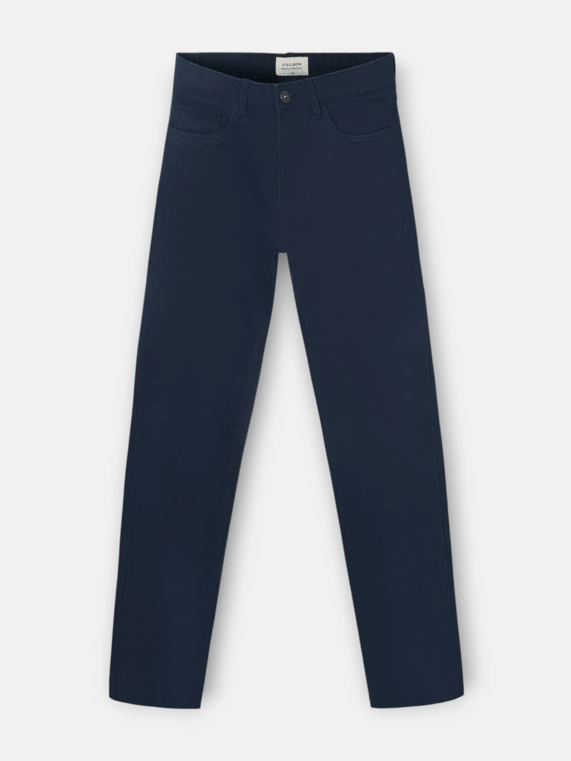Pantalon sport cinco bolsillos casual azul marino