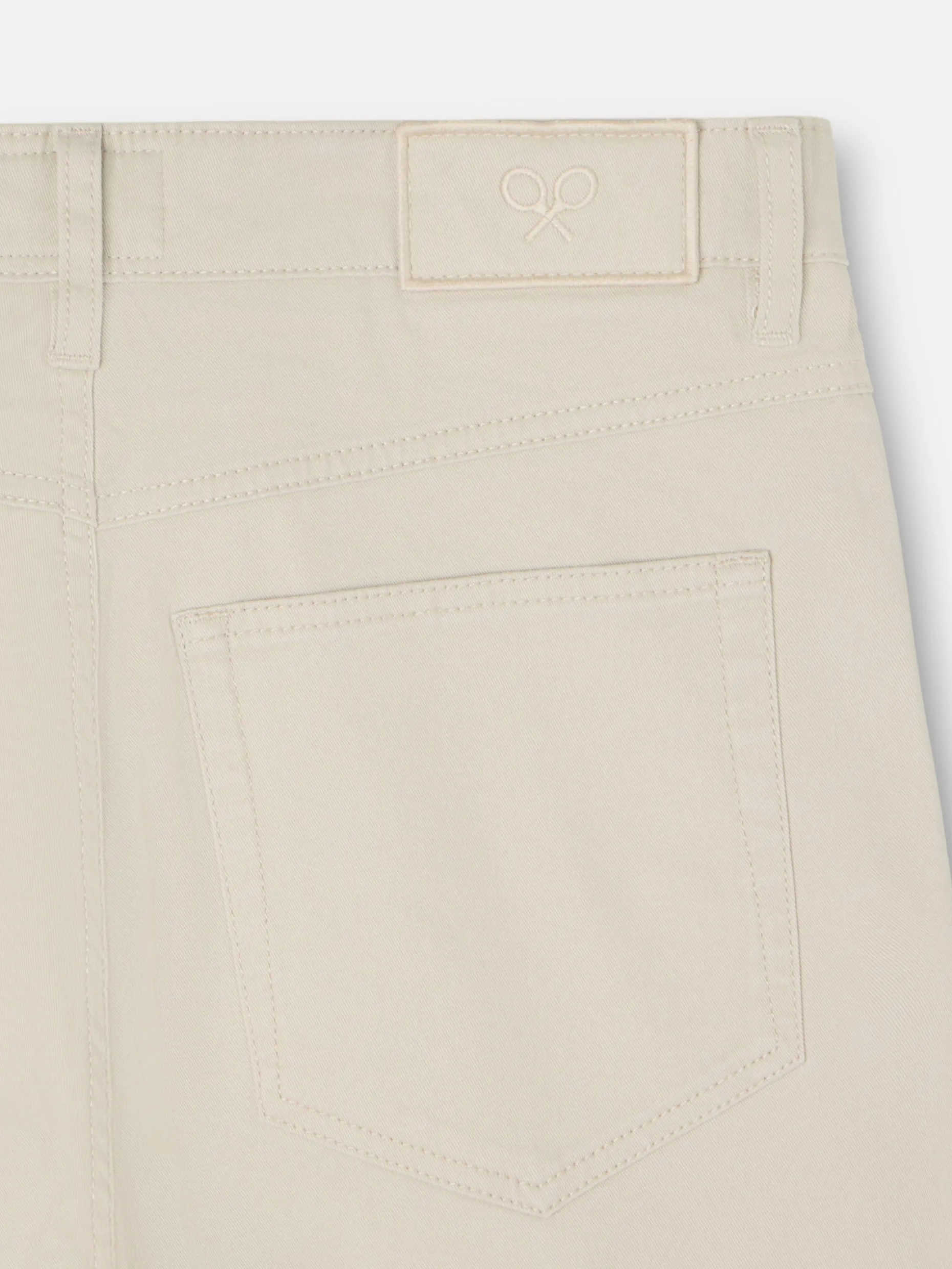 Pantalon sport cinco bolsillos casual beige