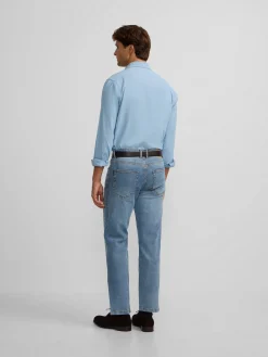 Pantalon sport denim azul medio