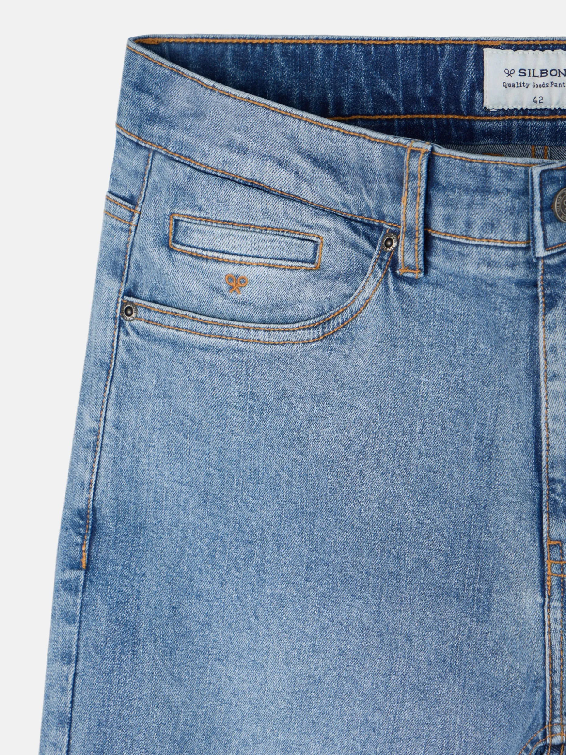 Pantalon sport denim azul medio