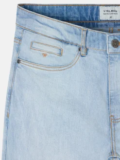 Pantalon sport denim azul claro