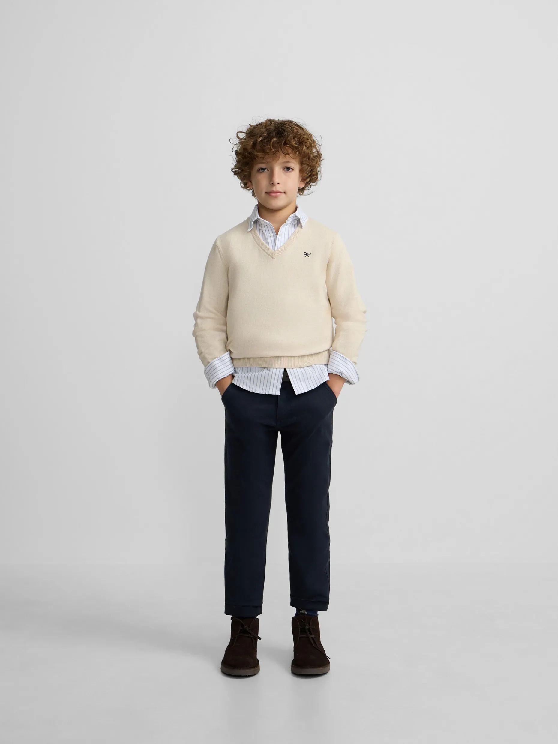 Pantalon sport kids chino style azul marino