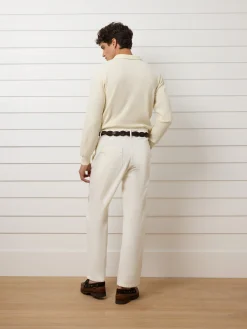Pantalon sport pinza recto beige