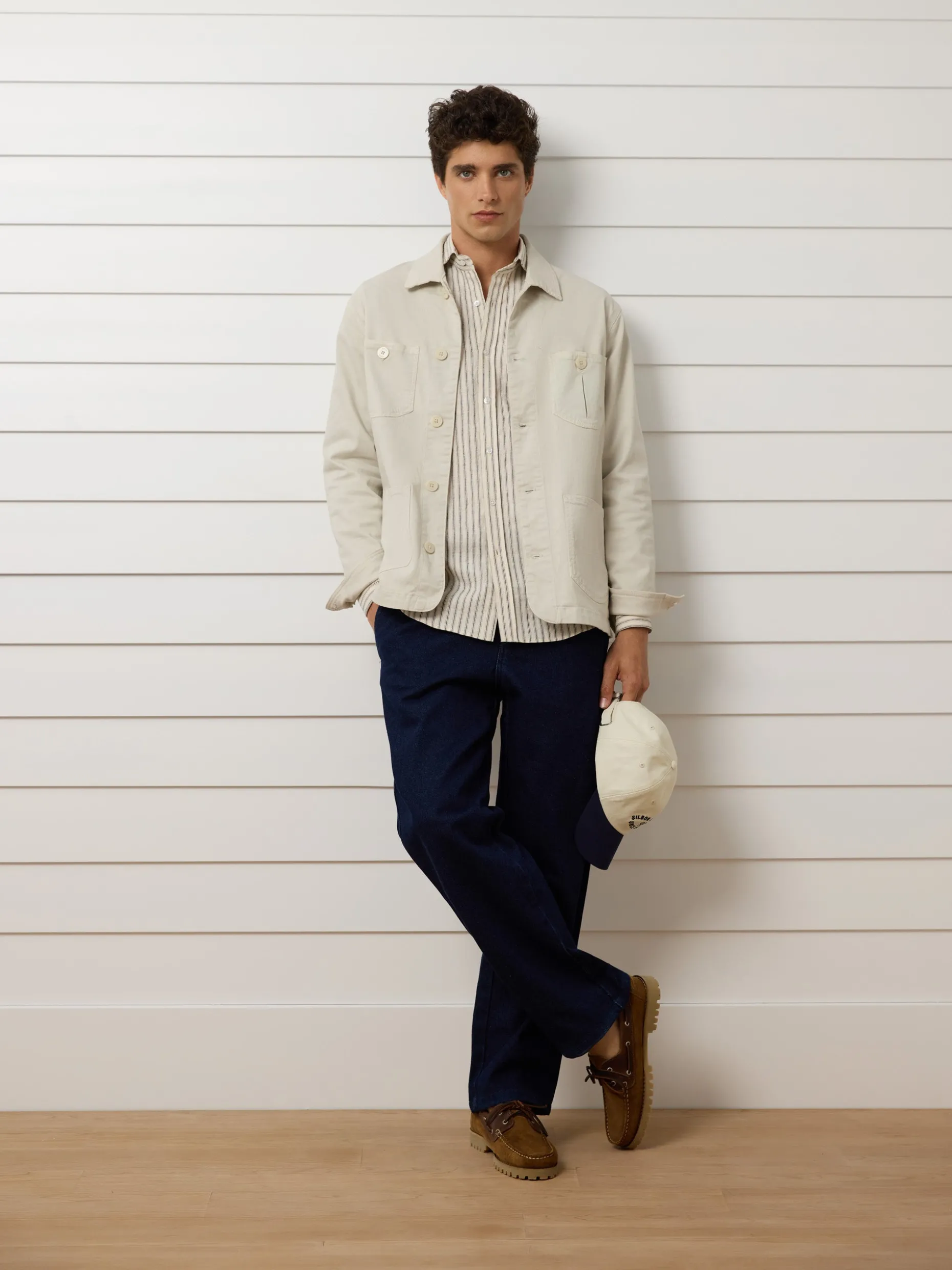 Pantalon sport pinza recto denim